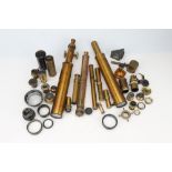 Small Collection of Telescope eyepieces and telescope parts,