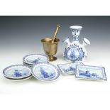 A small group of 20th century delftware,