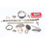 A Small Collection of Silver Jewellery,