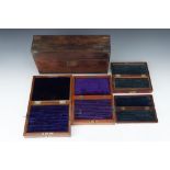 A Large Collection of Drawing Instrument Cases,