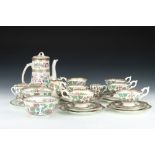 A Coalport Indian Tree Part Tea and Coffee Service,