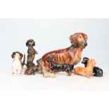 A Small Collection of Ceramic Dachshunds,