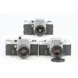 Three Miranda SLR Cameras,
