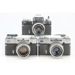 Three Zeiss Ikon Icarex 35 Cameras,