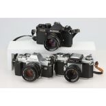 Three SLR Cameras,