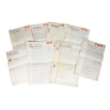 Large Collection of Victorian Vellum Mortgage & Conveyance Documents