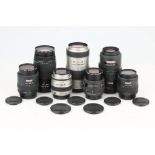 A Selection of Pentax Zoom Lenses,