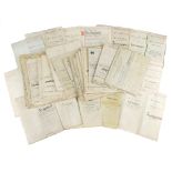 Large Collection of Vellum Mortgage & Conveyance Documents