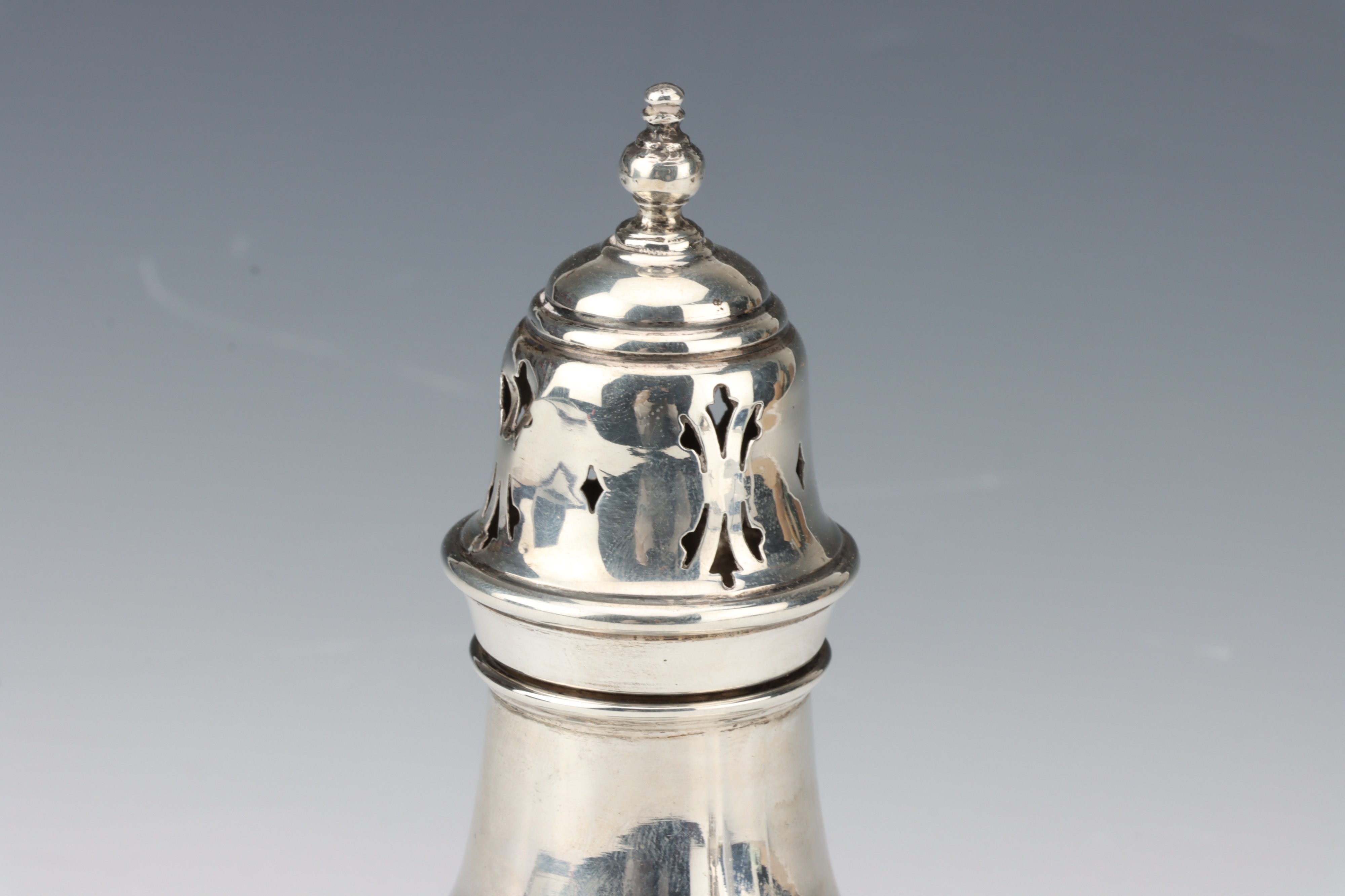 A George V Silver Baluster Suigar Caster, - Image 4 of 4