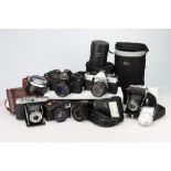 A Selection of Various Cameras & Accessories,