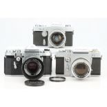 Three Topcon SLR Cameras,
