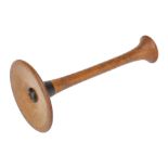 A Fruitwood and Ebony Monaural Stethoscope,