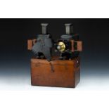 A Fine Pair of Newton & Co Phantasmagoria Dissolving Magic Lanterns,