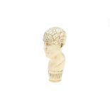 An Antique Ivory Phrenology Head,