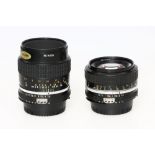 A Nikon Nikkor Ai f/1.4 50mm Lens,
