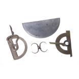 Two 18th Century Swing-Arm Protractors etc