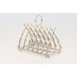 A Novelty Silver Plated Toast Rack,