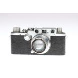 A Leica IIIf Rangefinder Camera,