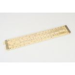 An Ivory Excise Officer's Slide Rule,