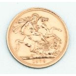 An Elizabeth II Gold Sovereign Coin,