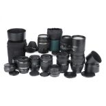 A Selection of Various Camera Lenses,