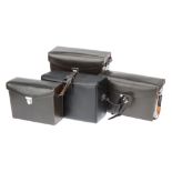 Three Leica Ever Ready Cases,
