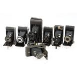 A Selection of Seven Folding Cameras,