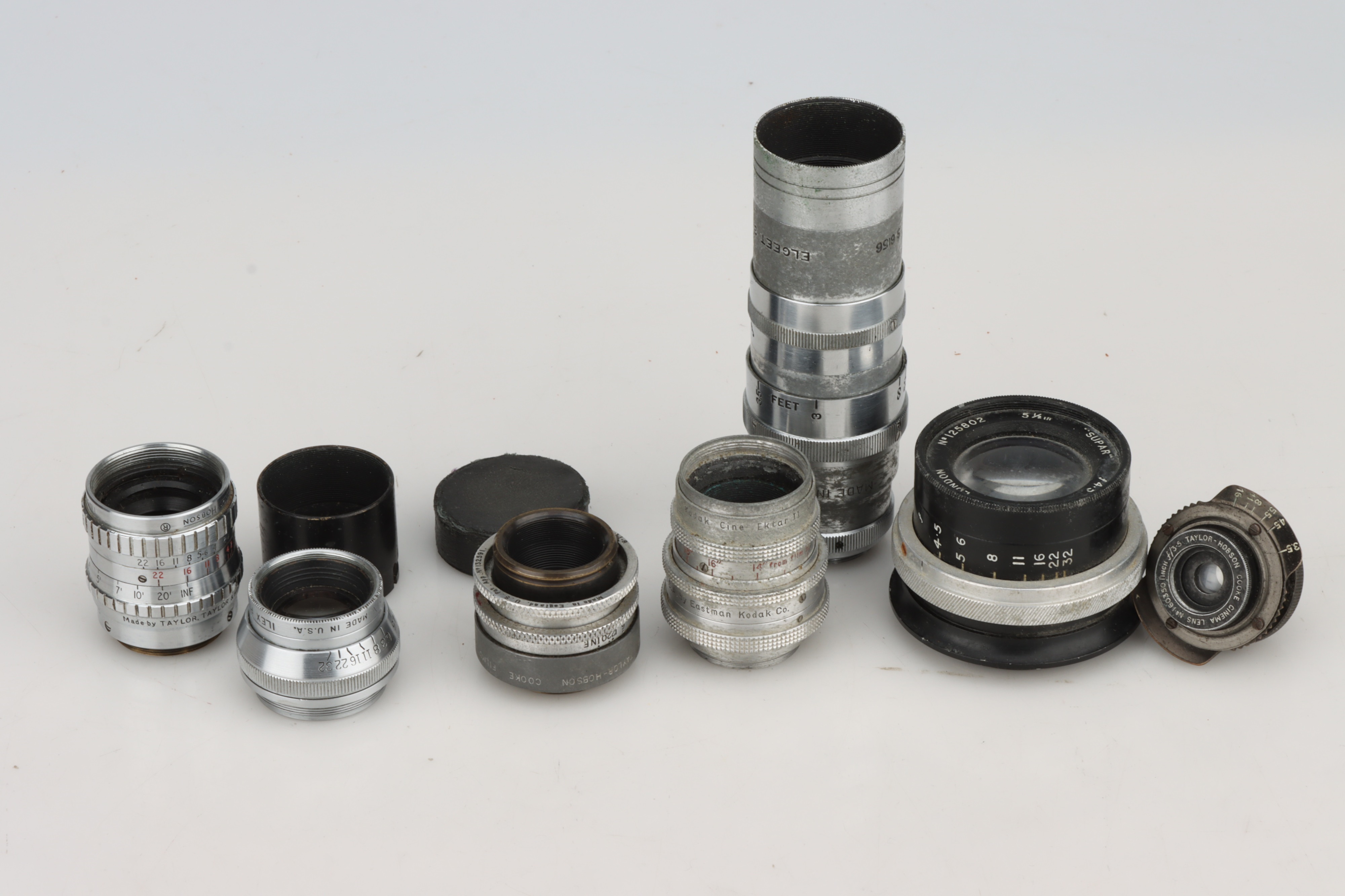 A Collection of Cine C Mount Lenses,