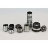 A Collection of Cine C Mount Lenses,