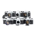 A Selection of Pentax 35mm SLR Cameras,