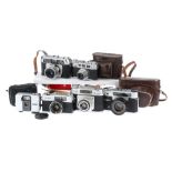 Six 35mm Cameras,