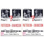 Two Boxing Programmes, Patterson vs. Johansson 1961,