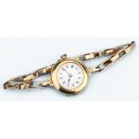 A 15 ct Gold Trench Watch,