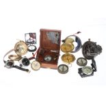 A Collection of Modern Reproduction Compasses,
