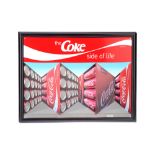 A Coke Coca Cola 3D Reverse-Perspective Advertising Sign,