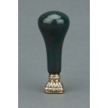 A Rare William IV Bloodstone Handled Carnelian Desk Seal,