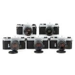 Five Pentax 35mm SLR Cameras,