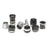 A Selection of Various Camera Lenses,