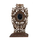 A Thai Tropical Hardwood Table Mirror,