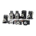 A Mixed Selection of Kodak Cameras,