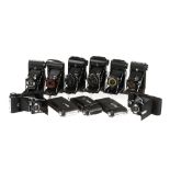 A Selection of Predominantly Kershaw Folding Cameras,