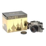 A Zenit 122 Fiftieth Anniversary Edition 35mm SLR Camera,