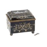 A 19th Century Continental Enamel Jewellery Casket,