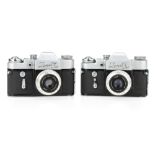 Two Zenit 3m 35mm SLR Cameras,