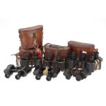 A Large Collection of English Binoculars,