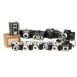 A Mixed Selection of Bakelite Cameras,