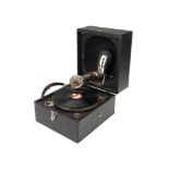 A George V Portable Gramophone,