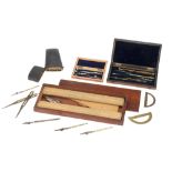 Small Collection of Early Drawing Instruments & Sets,