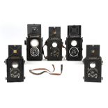 Five Voigtlander Medium Format TLR Cameras,