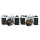 Two Asahi Pentax 35mm SLR Cameras,